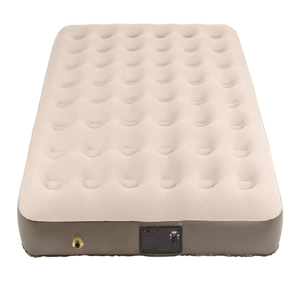 Coleman QuickBed Elite built-in pump enables effortless inflation and quick setup.
