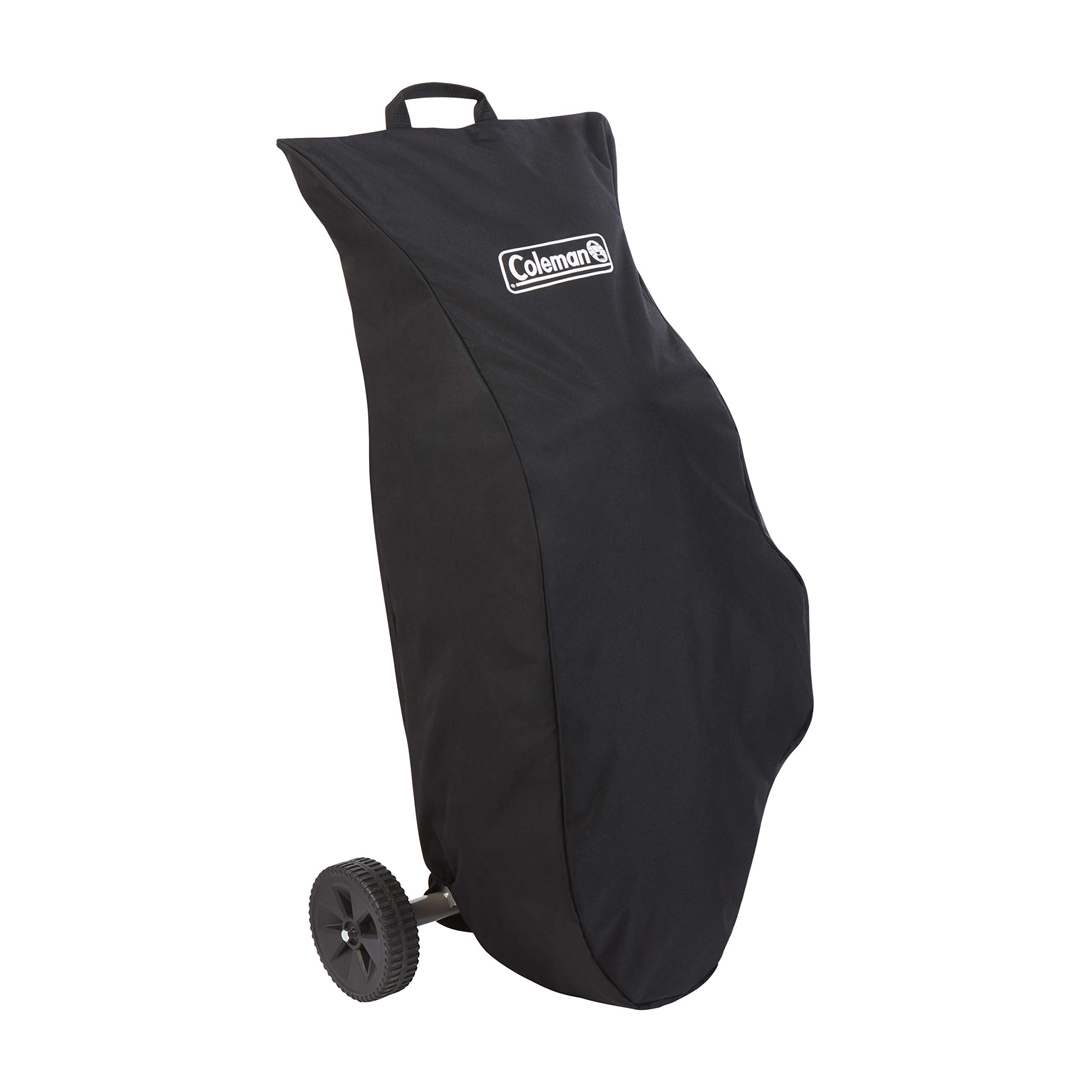 Coleman RoadTrip grill cover with top handles for easy transport.