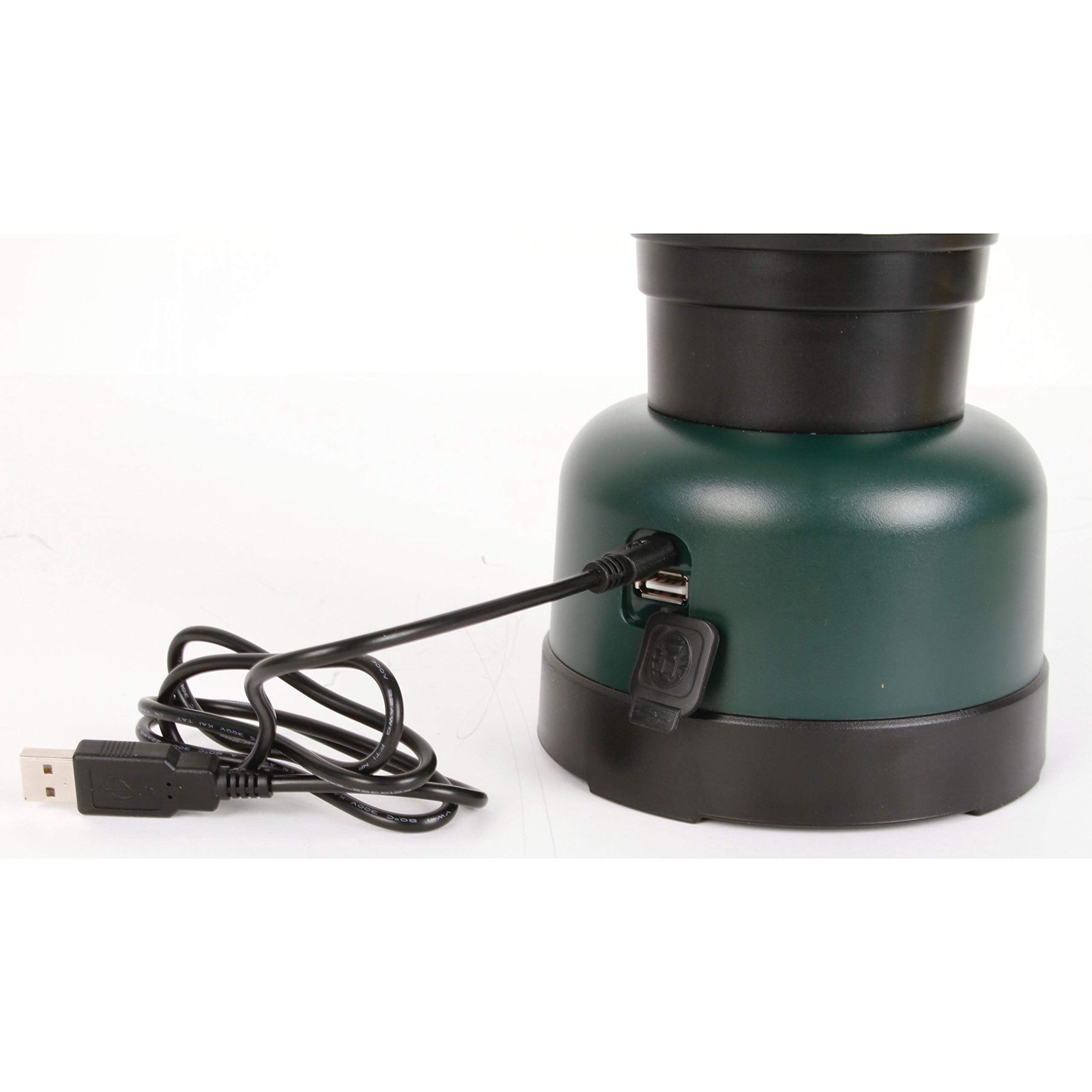 Coleman Rugged Lantern USB charging port visible for outdoor powering