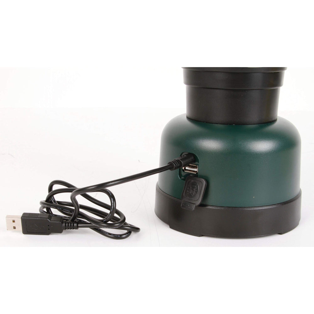 Coleman Rugged Lantern USB charging port visible for outdoor powering