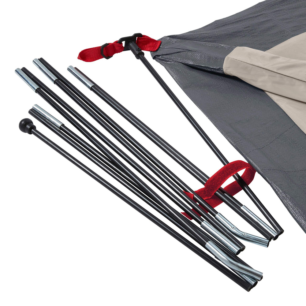 Coleman Skydome gear loft-pocket displays storage for small items.