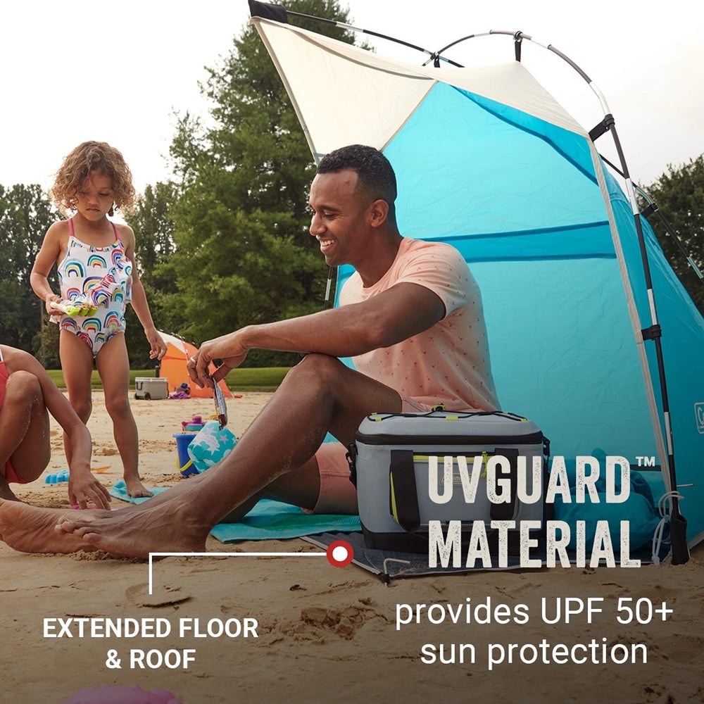 UV Guard fabric delivers UPF 50+ sun protection with Coleman Skyshade.