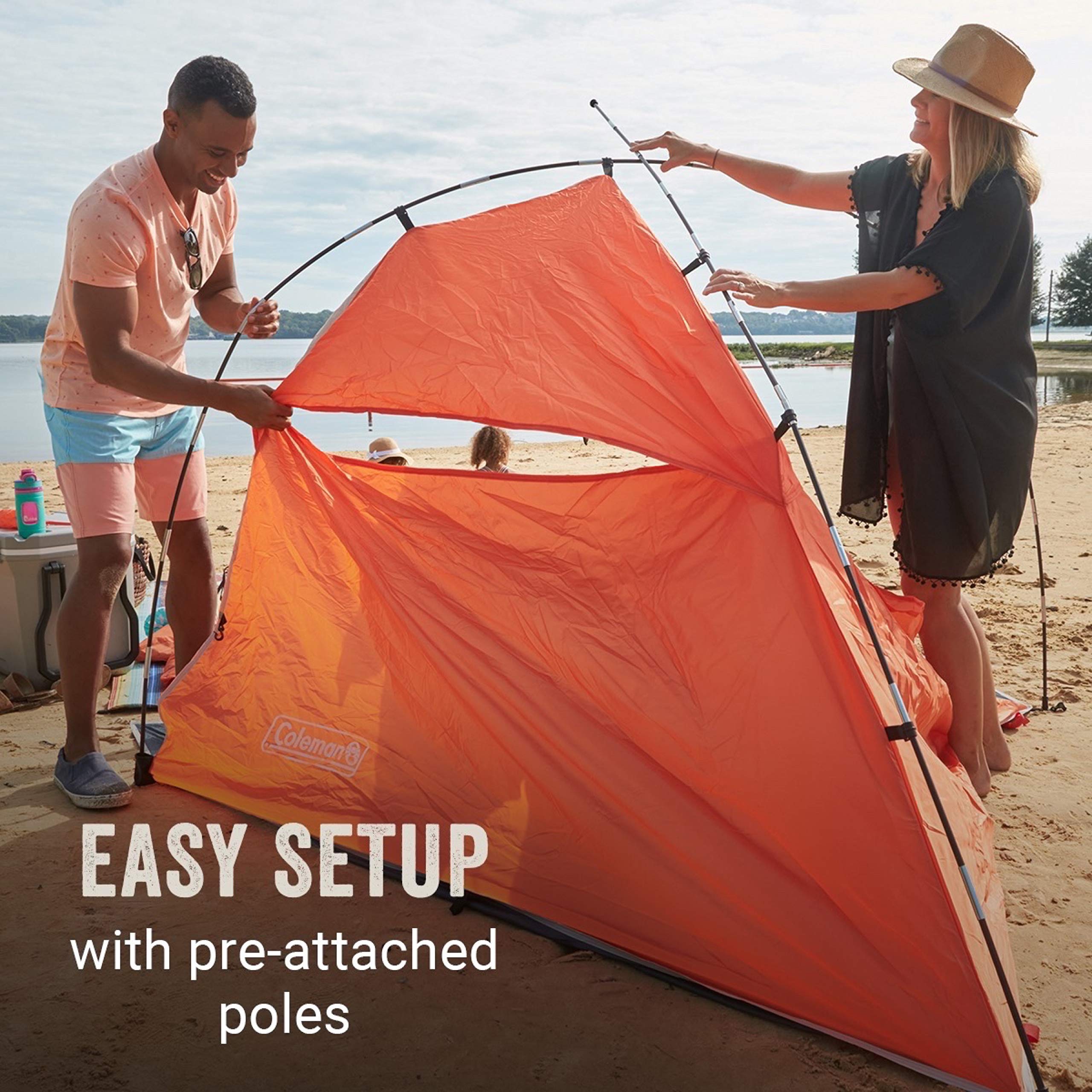Coleman Skyshade UPF 50+ fabric provides strong sun protection.