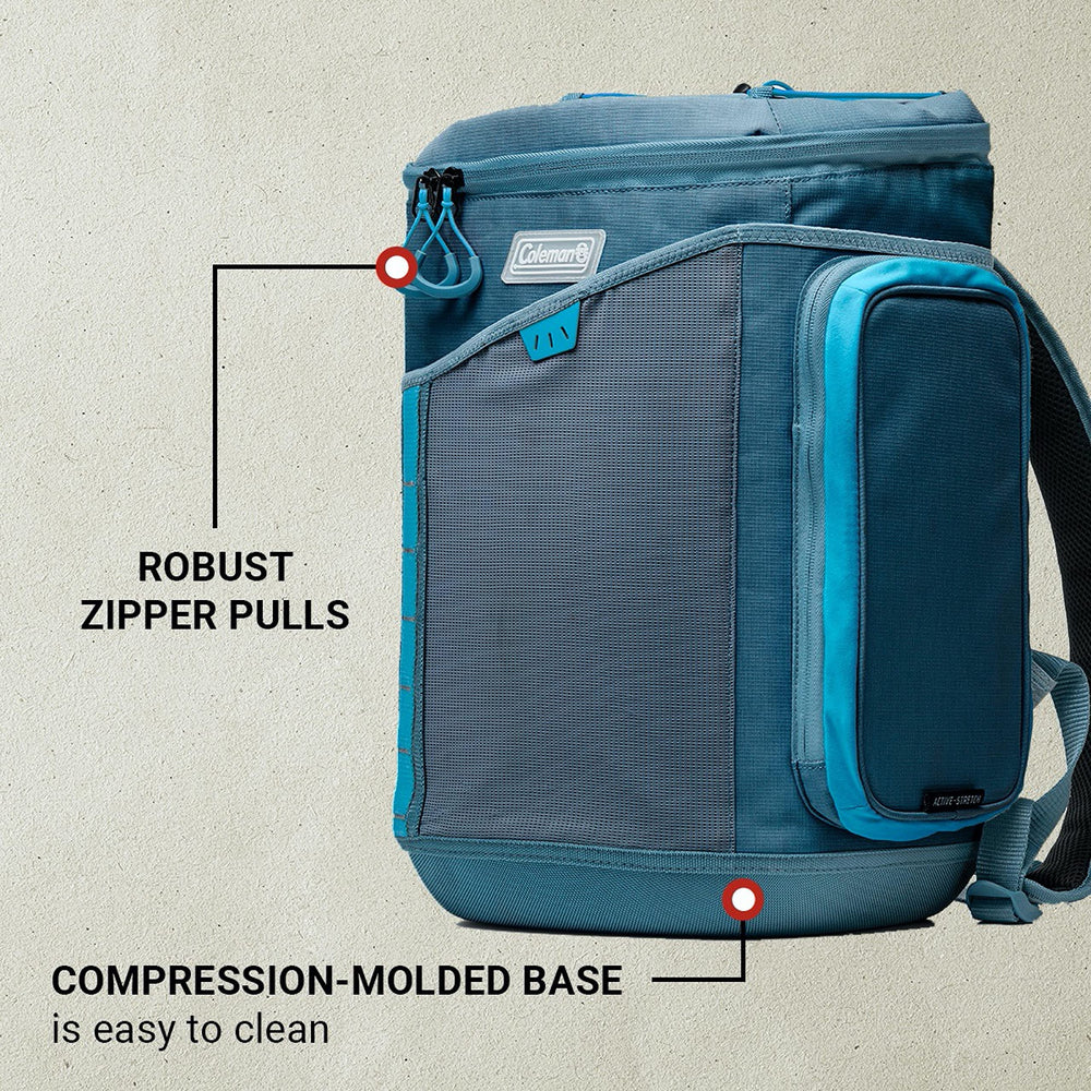 Coleman Sportflex Soft Cooler with a durable, easy-to-clean molded bottom.