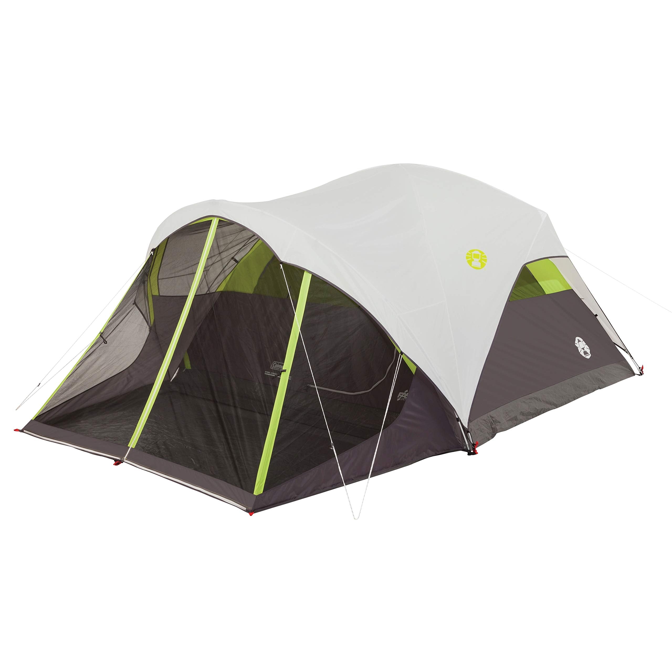 Coleman Steel Creek tent interior provides roomy space for sleeping and gear storage.