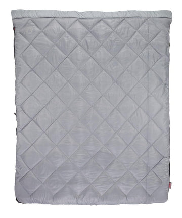 Coleman tandem 3-in-1 sleeping bag split into two separate bags.