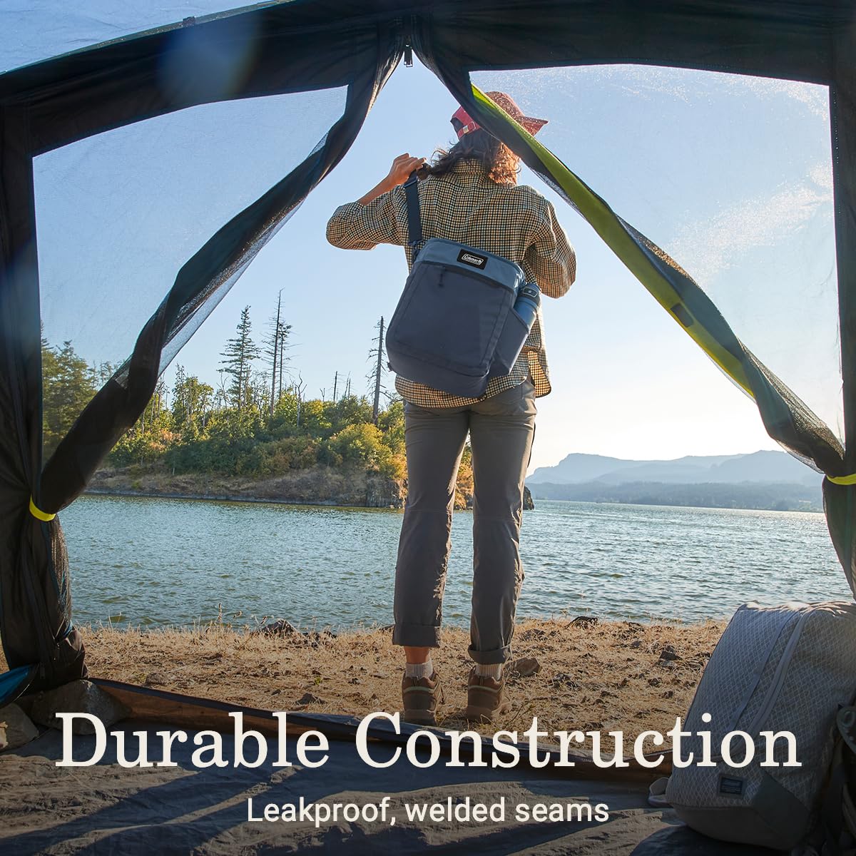 Coleman TranslatR welded seams prevent leaks for mess-free outdoor adventures.