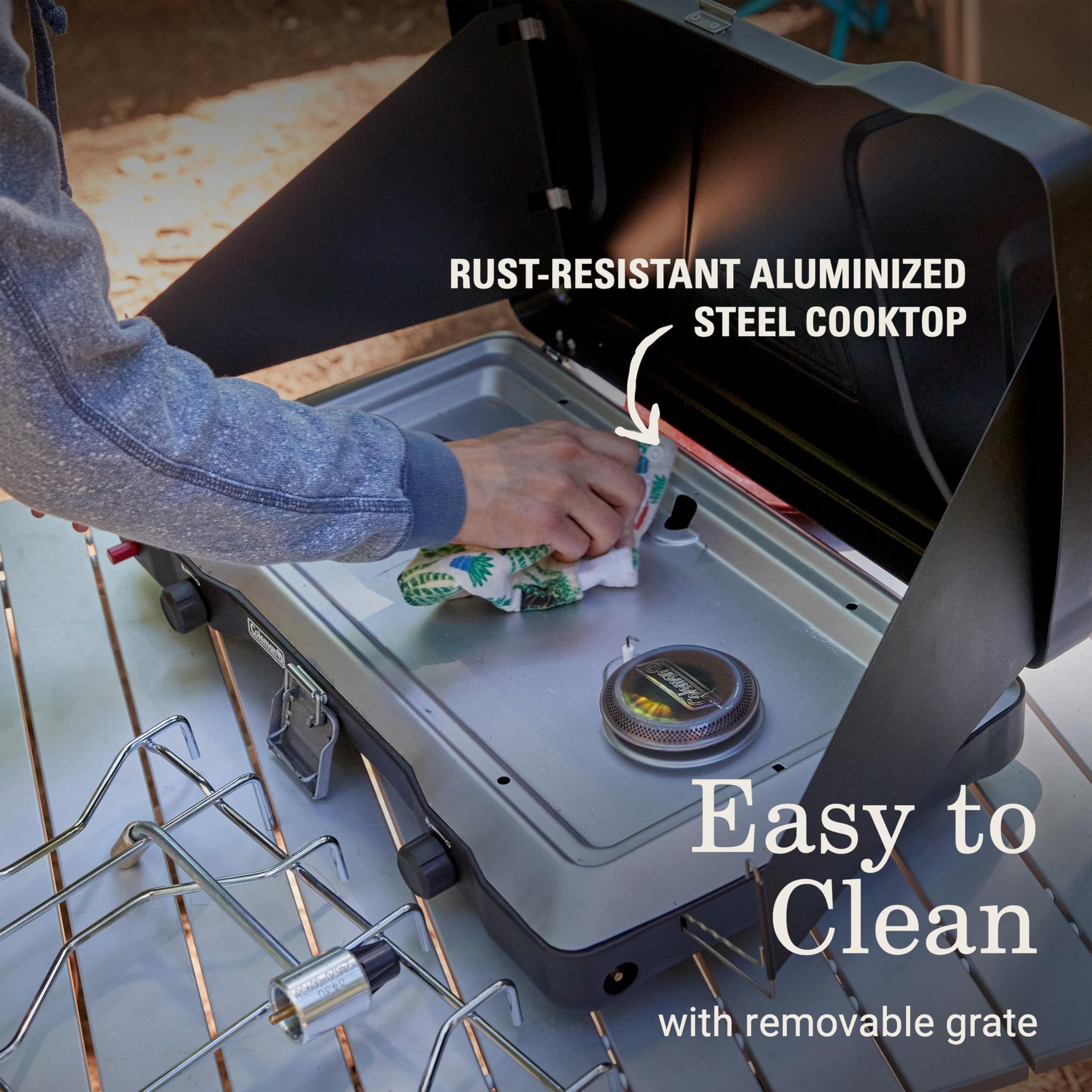 22,000 BTU power delivers fast heat and even cooking.