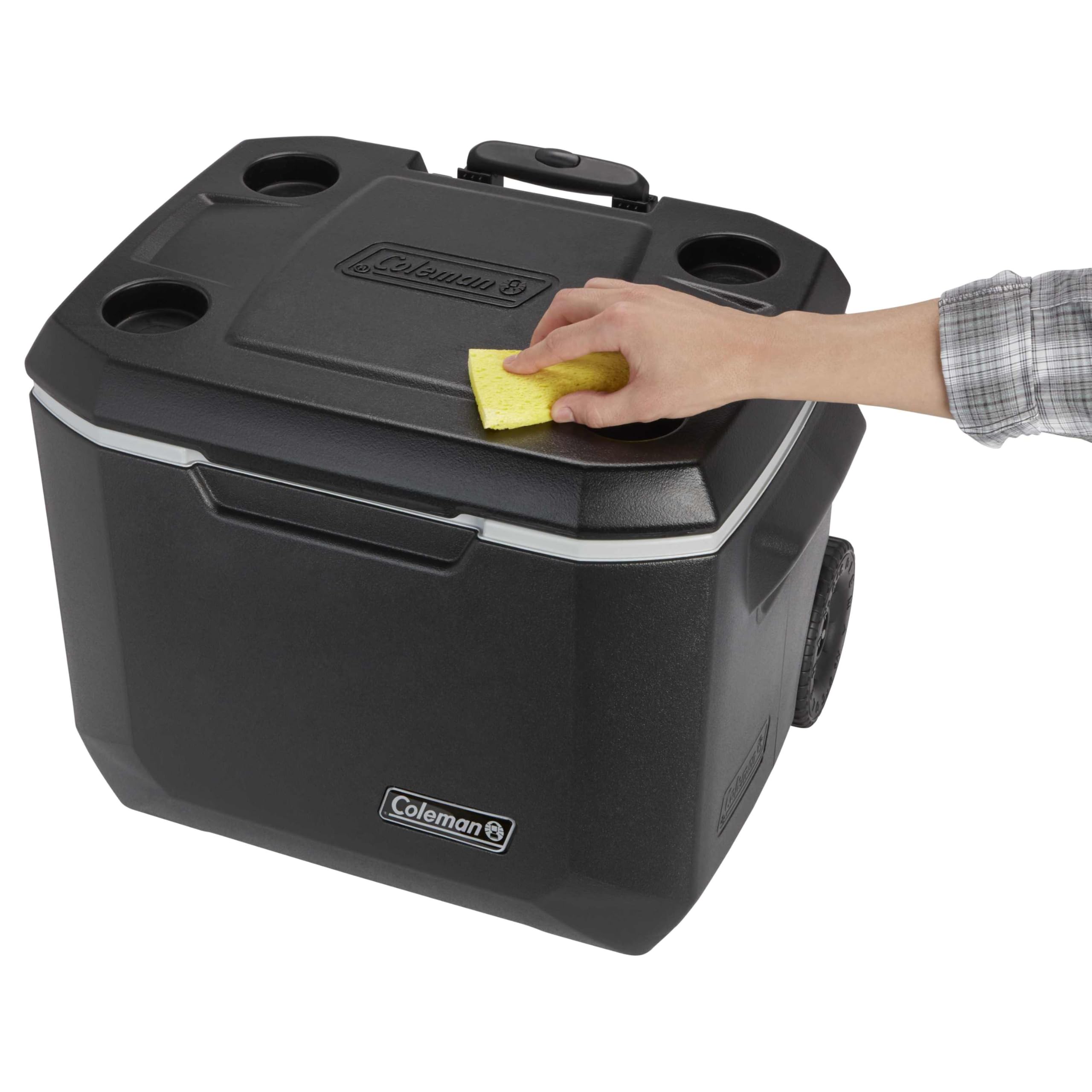 Coleman Xtreme Have-A-Seat lid supports up to 250 pounds.