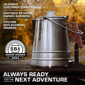 COLETTI Butte stovetop use for versatile outdoor brewing