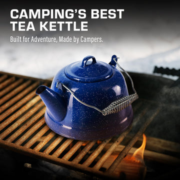 COLETTI Classic Camping Tea Kettle packed for backpacking and easy transport