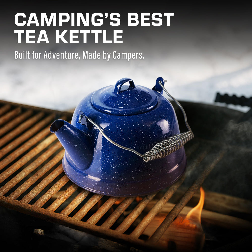 COLETTI Classic Camping Tea Kettle packed for backpacking and easy transport