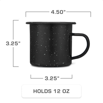 COLETTI Classic Enamel Set heat-toughened glass top allows quick brew checks