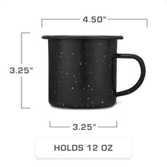 COLETTI Classic Enamel Set heat-toughened glass top allows quick brew checks