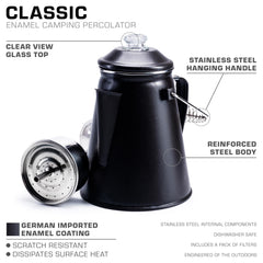 COLETTI Classic internal stainless steel components for toxin-free brewing