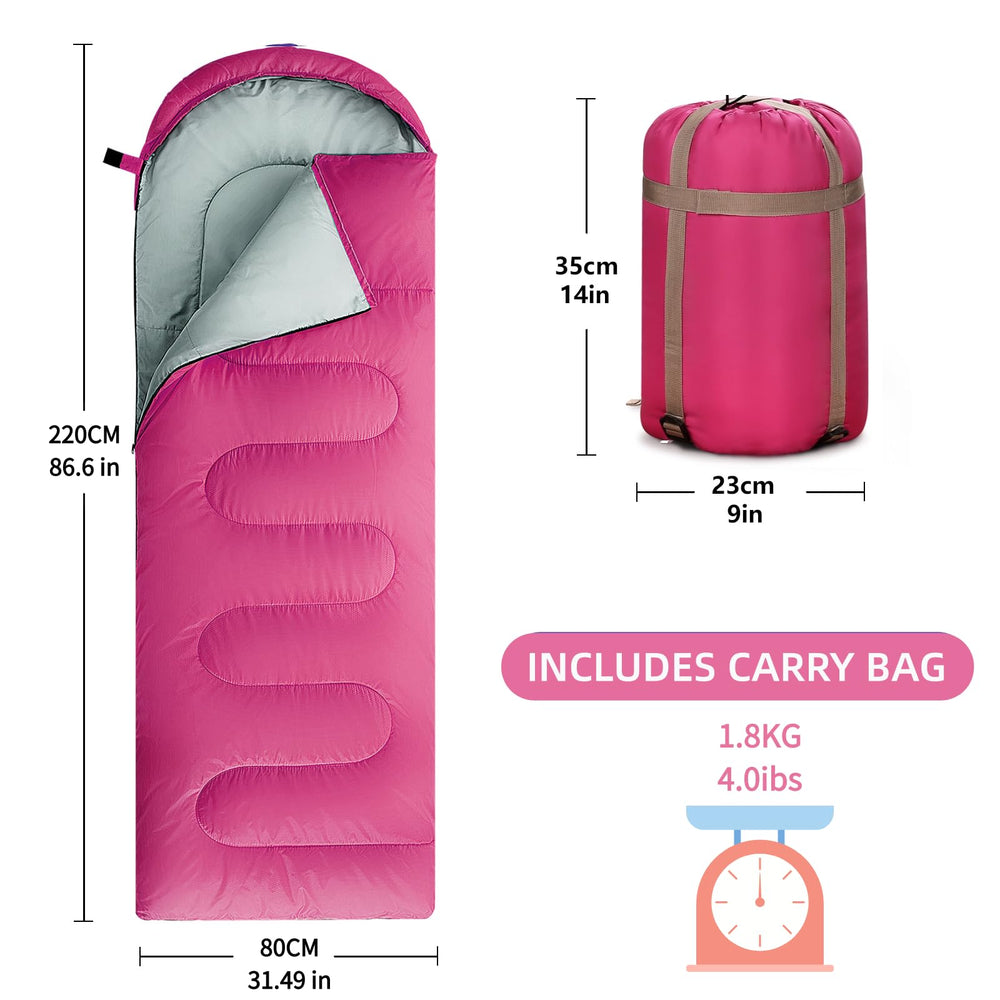 COLIKESEA sleeping bag compression bag reduces pack size for travel