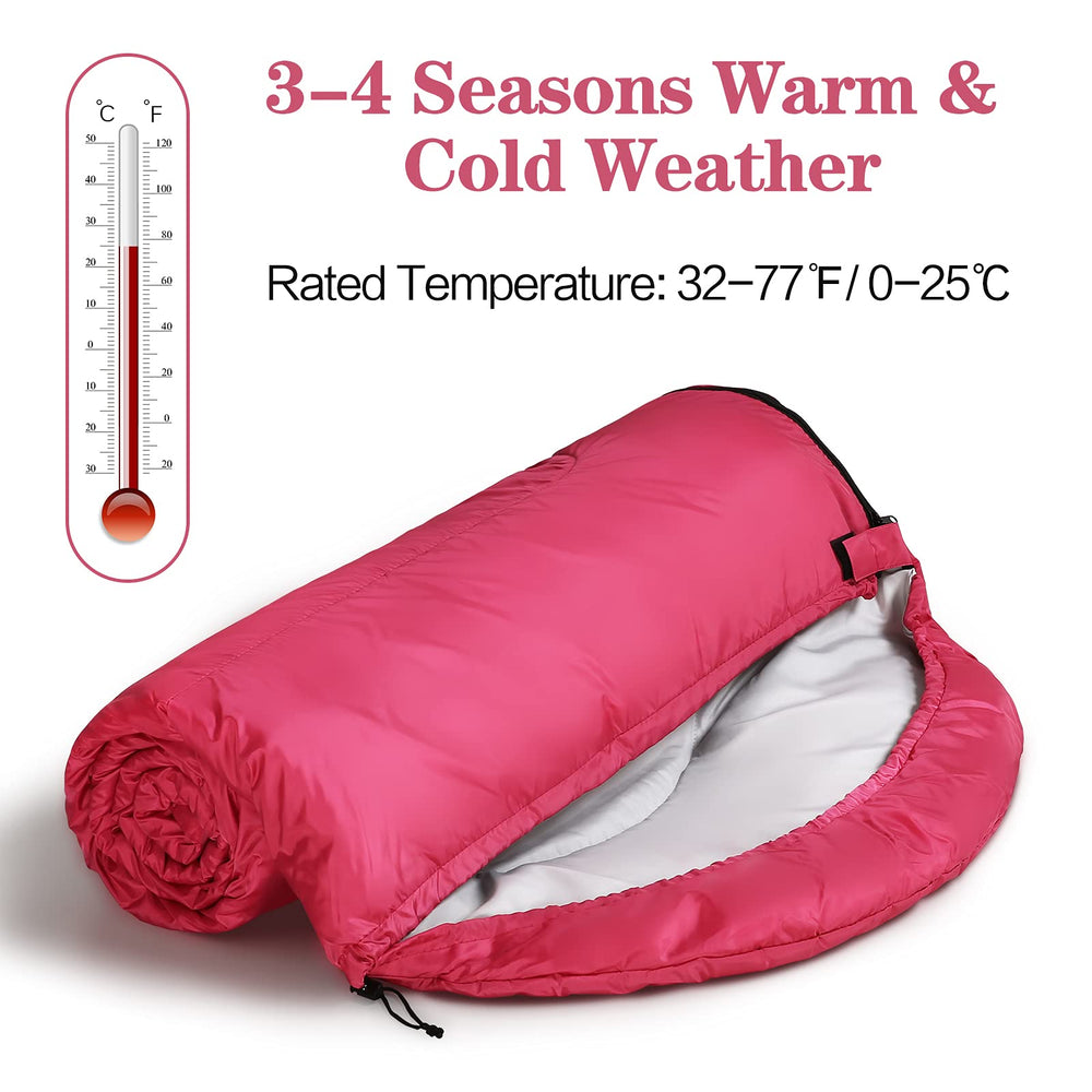 COLIKESEA sleeping bag right zip design can pair with left zip for double bed