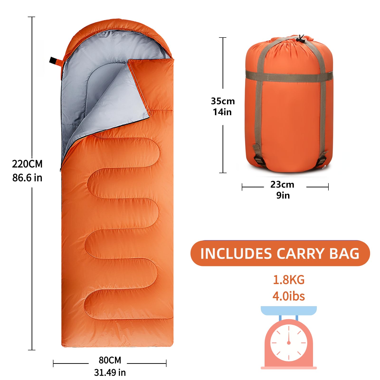 COLIKESEA sleeping bag right-left zip versatility enables double bed setup.