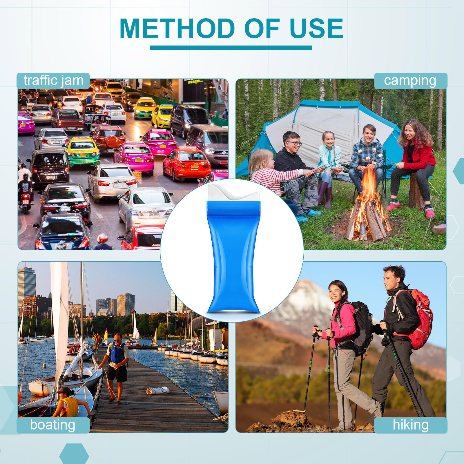 Colingmill emergency urine bag for camping and travel use