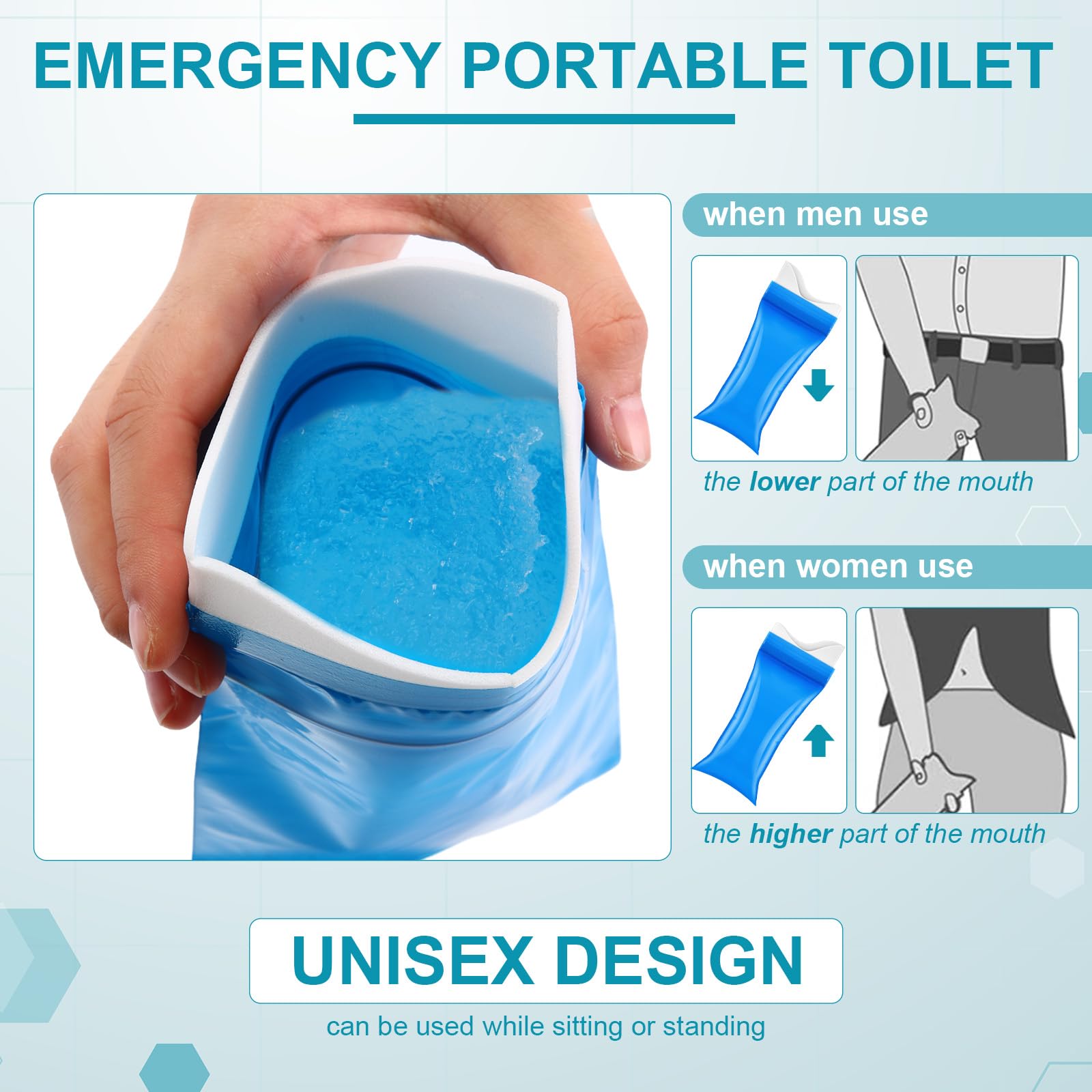 Colingmill urine bag sealing strip keeps contents contained