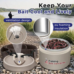Built-in ventilation hole for live bait ventilation