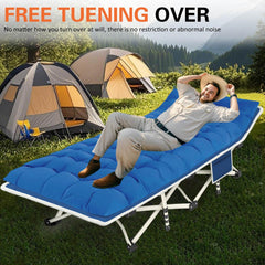 Colmerd camping cot with dual-layer 1200D Oxford fabric for durability