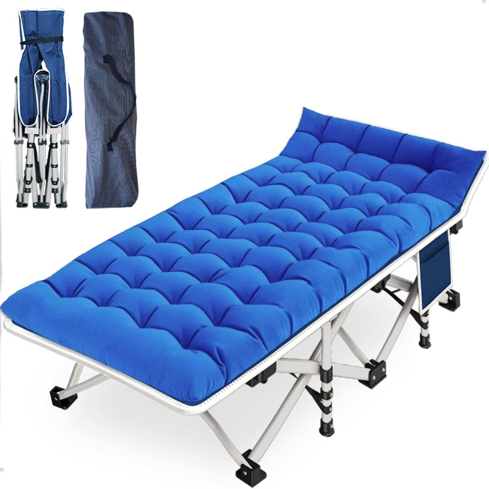 COLMERD camping cot mattress-setup for easy outdoor relaxation