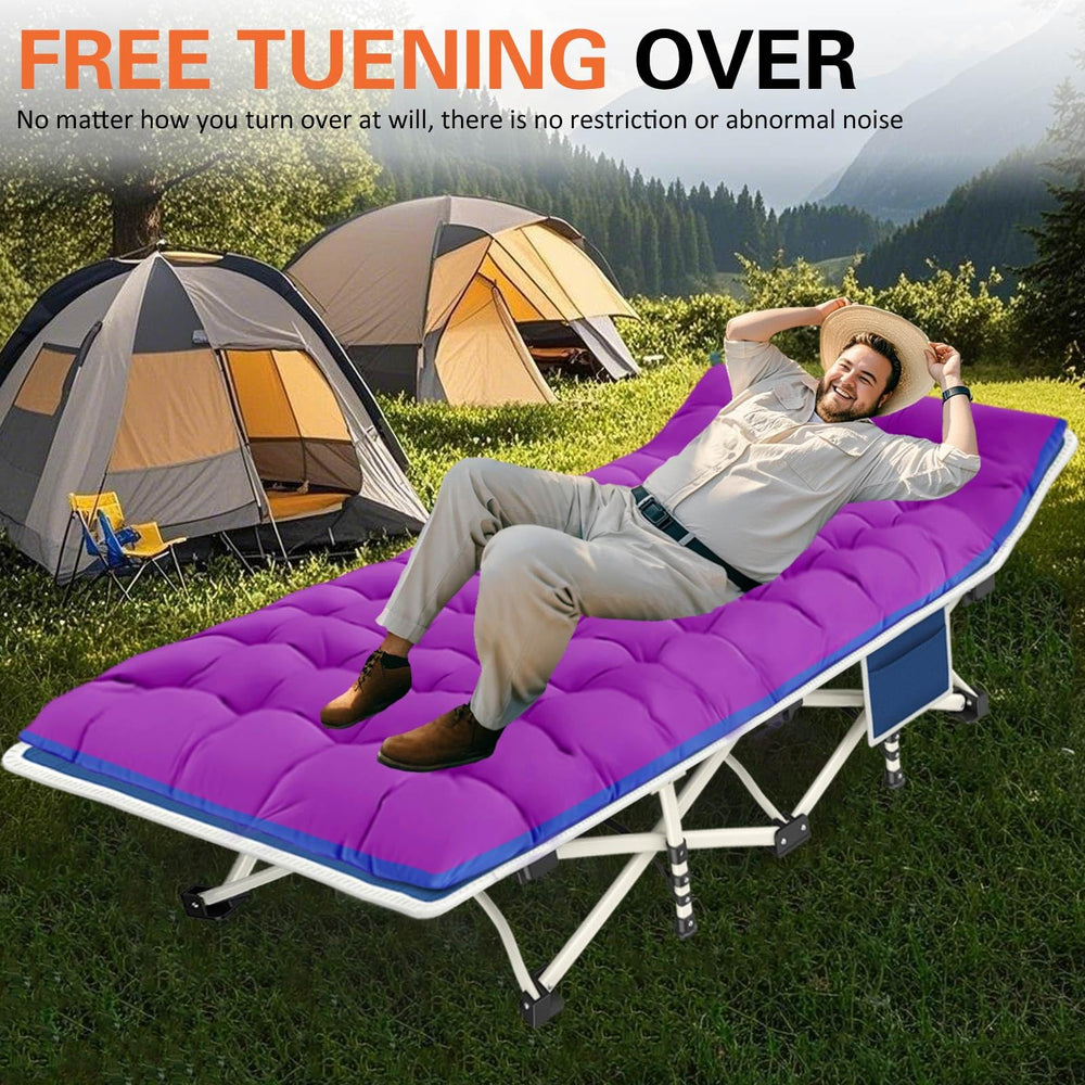 COLMERD cot with carry bag ideal for compact travel and storage