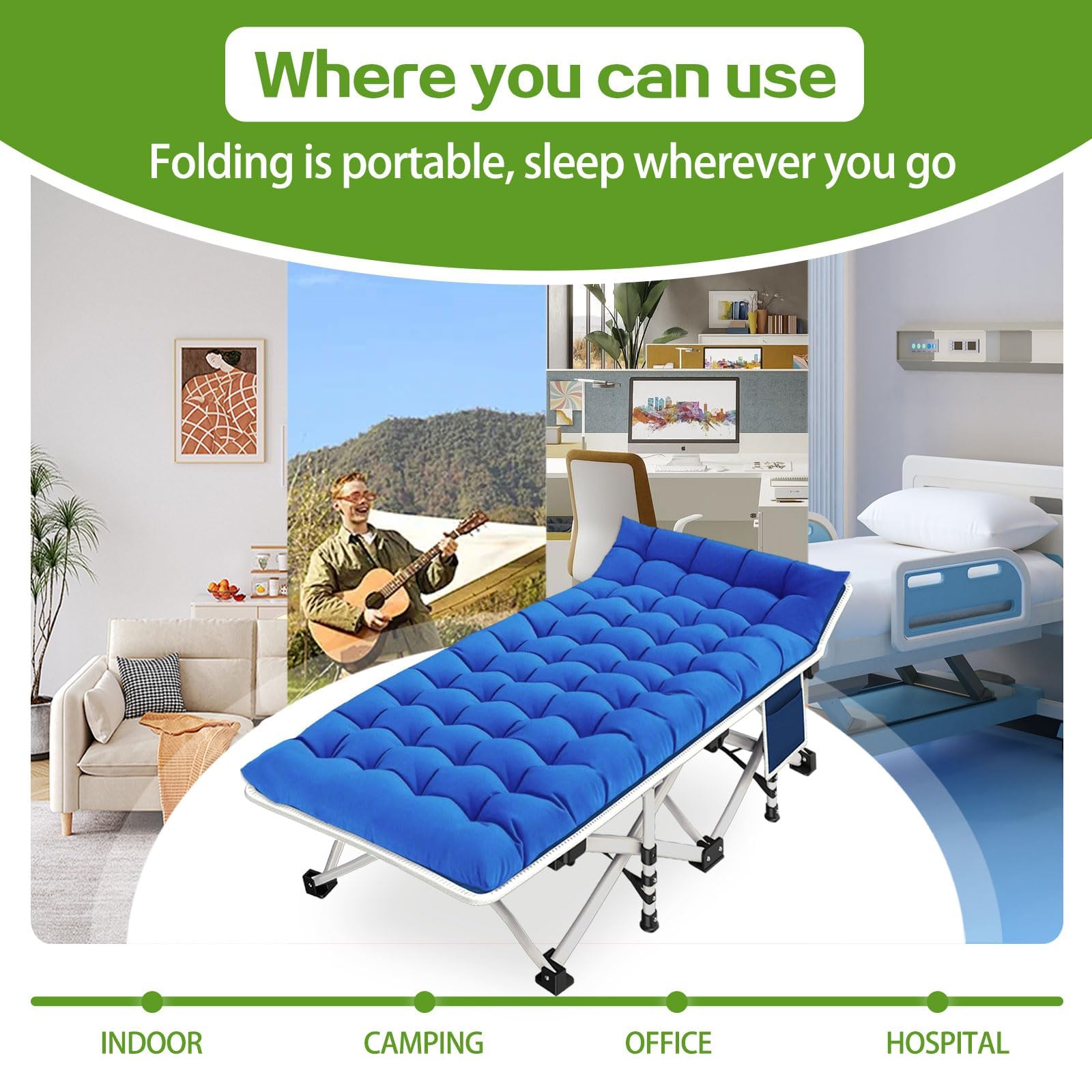 COLMERD cot outdoor-use-beach suitable for beach trips