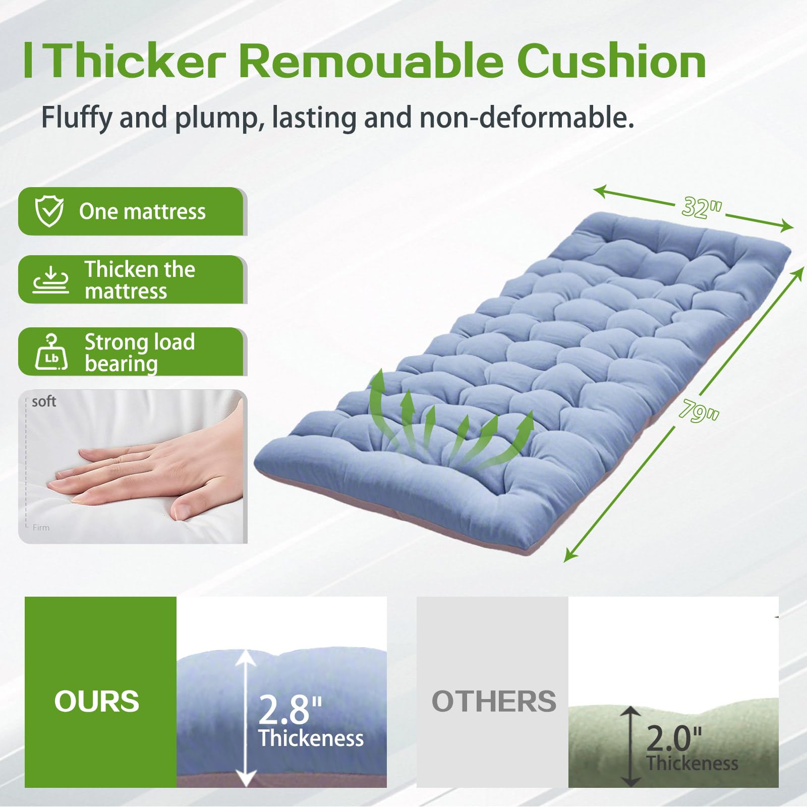 COLMERD easy setup folding cot saves time with simple unfolding.