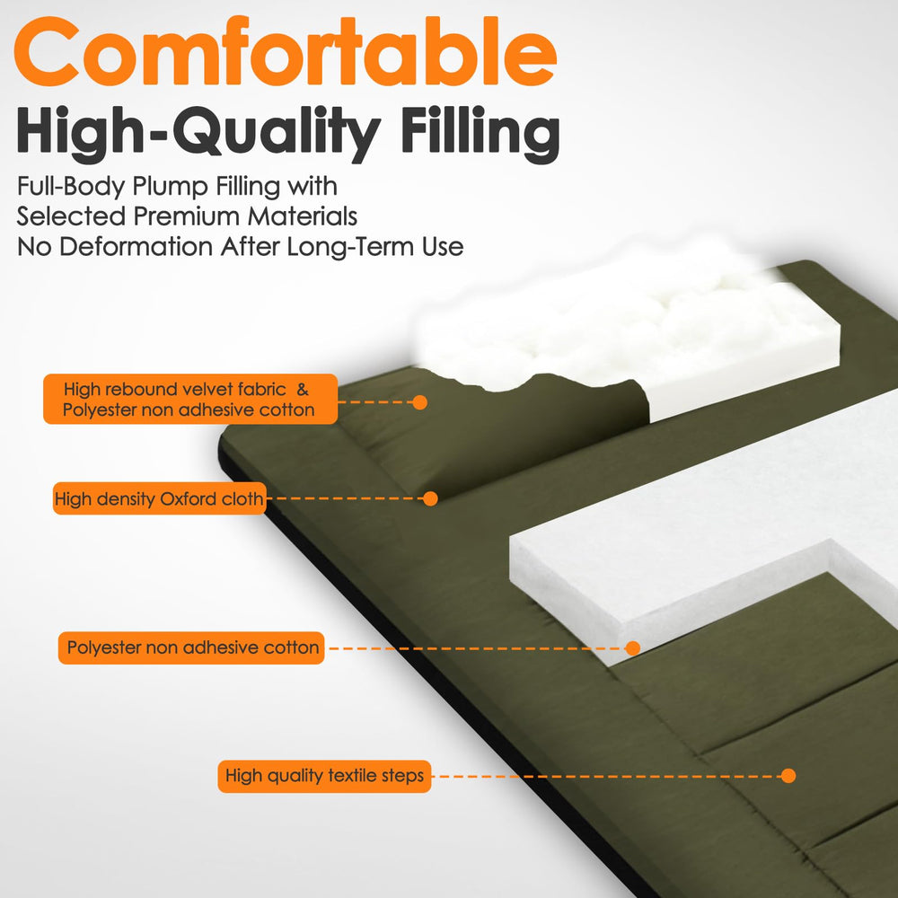 COLMERD portable strap helps secure the pad when rolled for quick packing.
