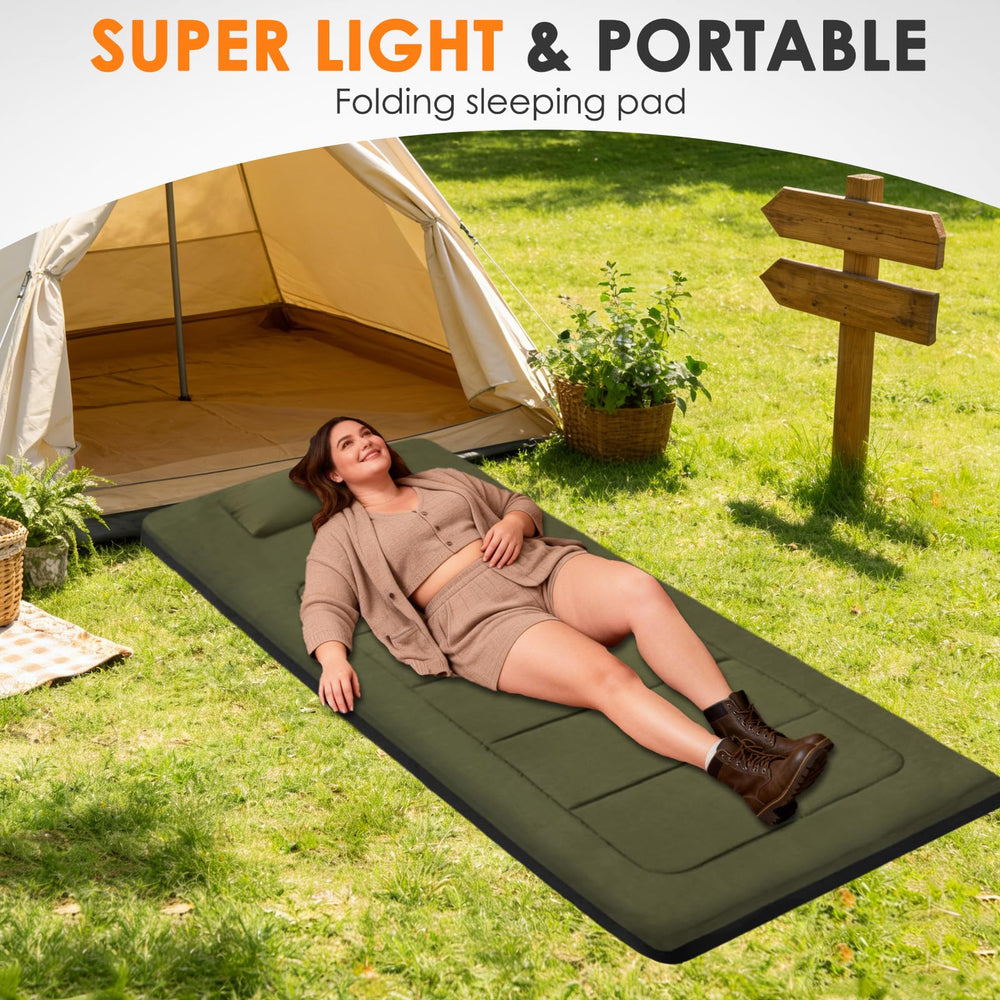 COLMERD waterproof anti-slip bottom keeps the sleeping pad in place and resists moisture.