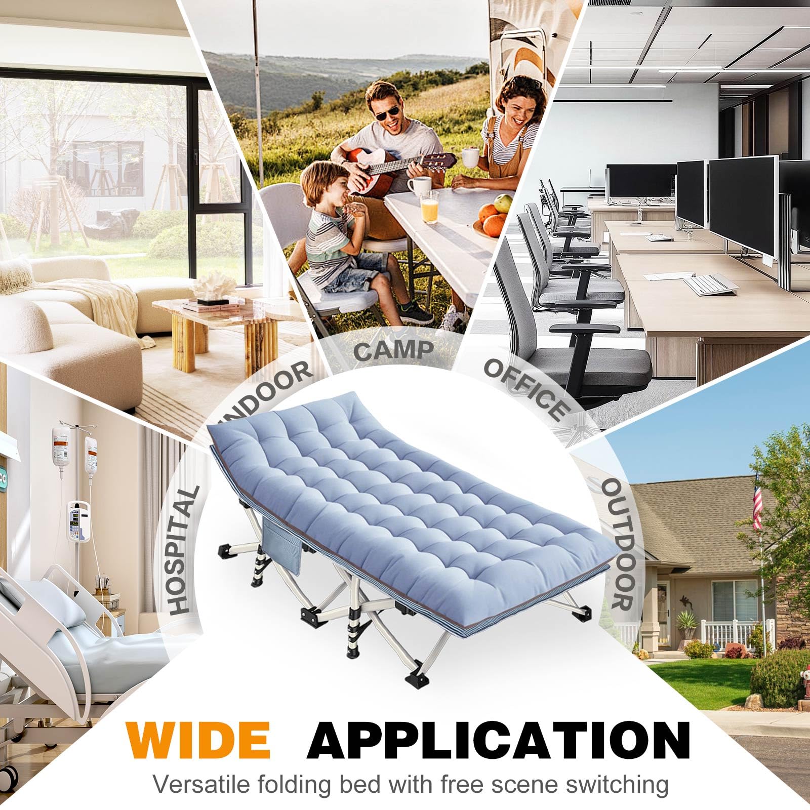 COLMERD versatile use for camping, office, and home guests.