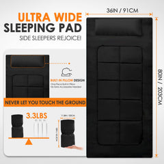 COLMERD XXL floor mattress with anti-slip and waterproof bottom.