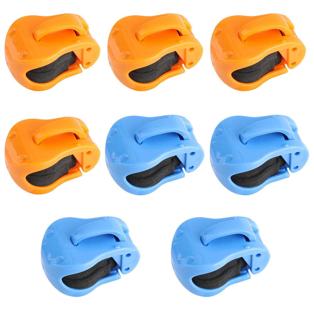 Color-coded clips for organizing multiple fishing rods