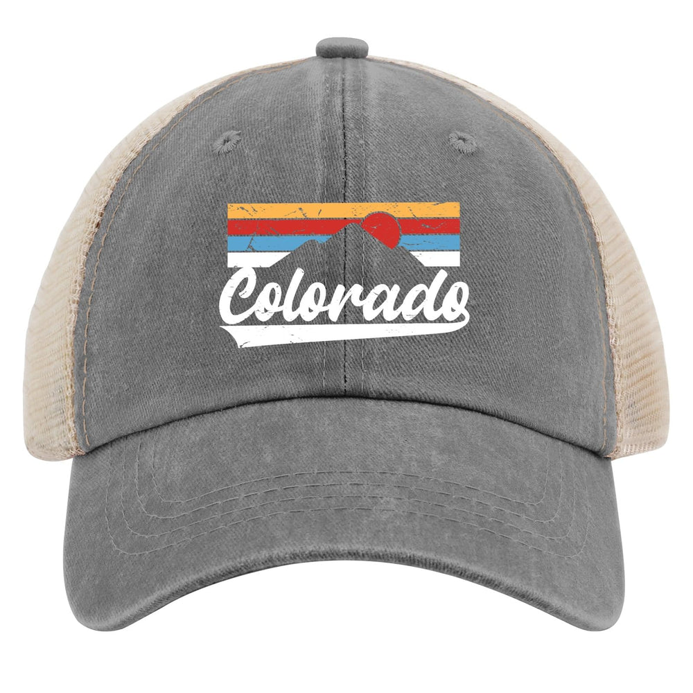 Gift-ready Colorado Mountains trucker hat for outdoors