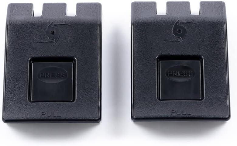 ColorCase iM Storm black push-button latches offer quick access for rugged cases.