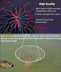 Colorful dual-line construction of fishing net