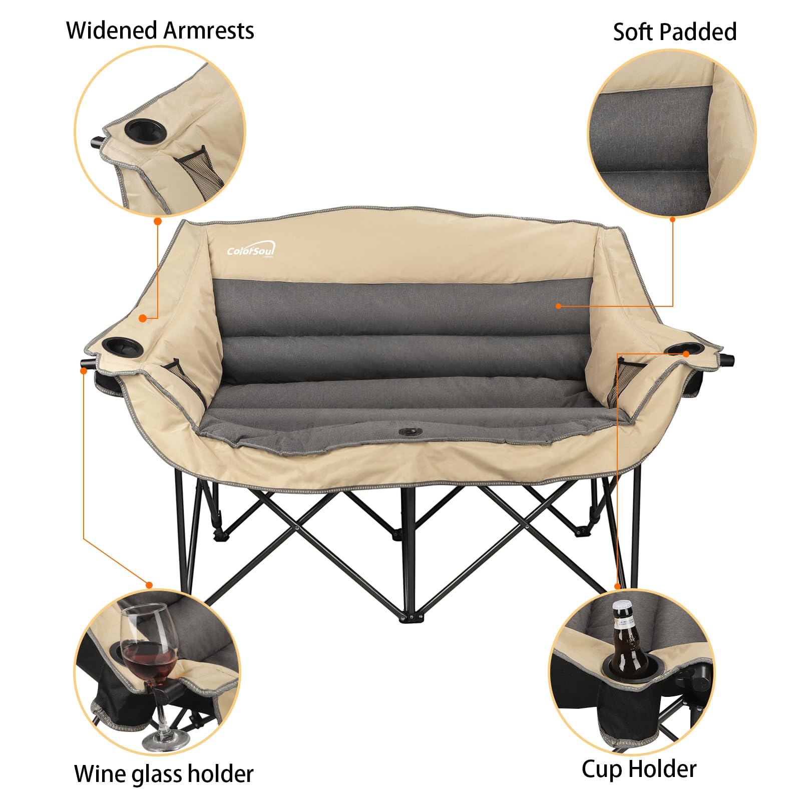 Colorsoul ideal for beach and camping scenes, enhancing outdoor comfort with family and friends.