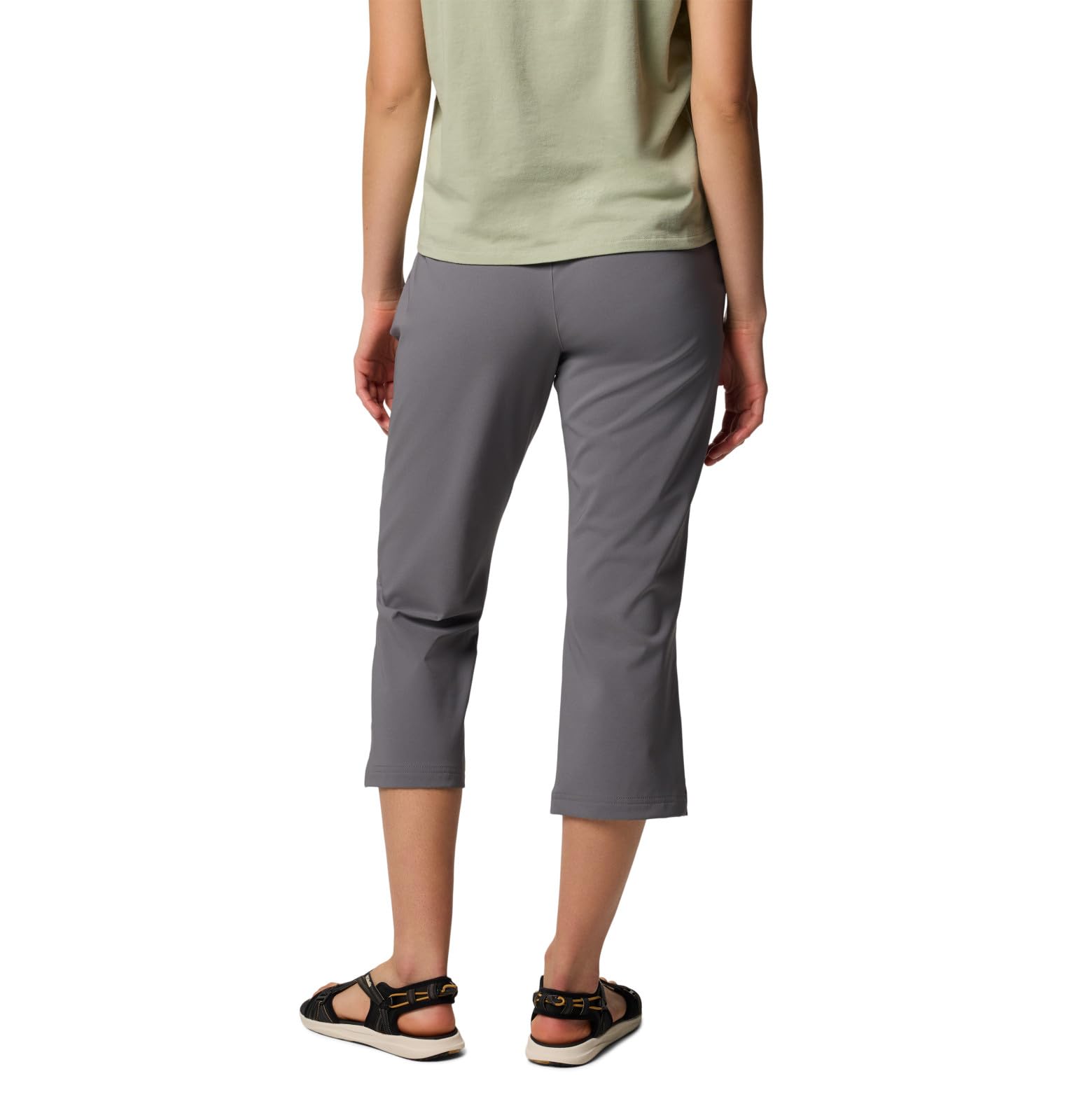 Columbia All Seasons Capri City Grey side pocket detail demonstrates secure storage.