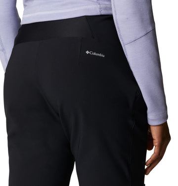Columbia Back Beauty Passo Alto II heat pant black fabric closeup shows durability.