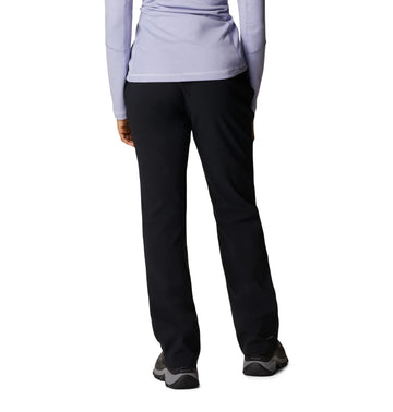 Columbia Back Beauty Softshell Pant black side pocket detail for organized travel
