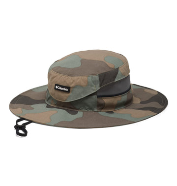 Columbia Bora Bora Booney front view highlights sun protection and moisture-wicking comfort