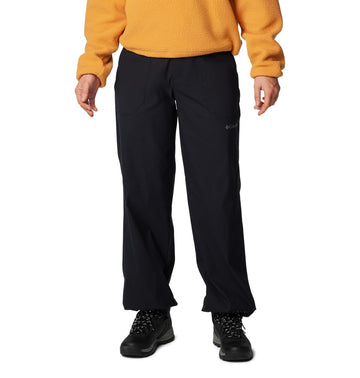 Columbia Brea Falls Nylon Pant front view in black for versatile everyday wear