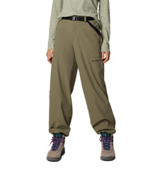 Columbia Brea Falls nylon pant front view with sun protection for outdoors