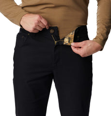 Columbia Bucktail hiking pants Black Edge side pocket shows secure storage.