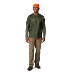 Columbia Bucktail II Pant knee detail enabling flexible movement.