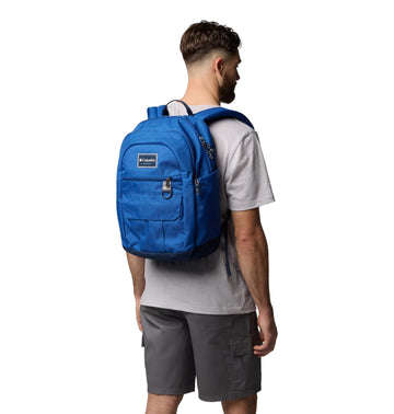 Columbia Buxton 26L foam padded back enhances comfort during long school days.