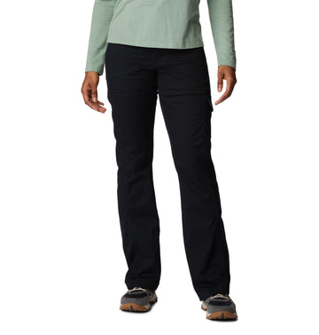 Columbia Calico Basin cotton pant black front view with breathable stretch
