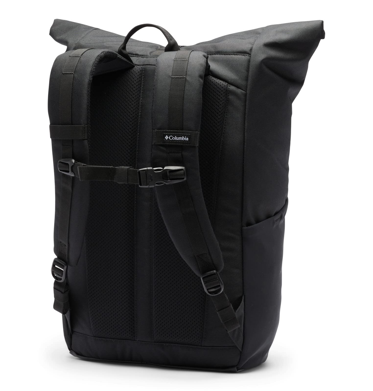 Columbia Convey II rolltop top view, showcases expandable capacity and quick access.
